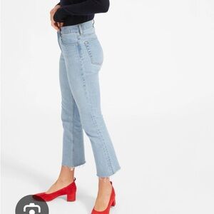 Everlane Blue Straight Leg Jeans Classic Style